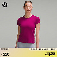 lululemon 丨Train to Be 女士训练短袖 T 恤 LW3GMIS 洋红紫/洋红紫 10