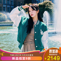 MLB男女款棒球夹克时尚休闲运动撞色轻奢外套3AJPV0634-07GNS-M
