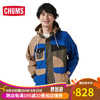 CHUMS洽洽鸟 潮流户外男女款连帽派克服外套登山服休闲夹克CH04-1385 C078 L