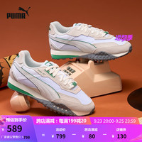 彪马（PUMA）男女同款复古休闲鞋 BLKTOP RIDER POP 393866 米白色-白-01 38