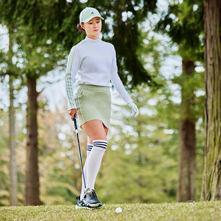 阿迪达斯（adidas） 高尔夫服装女士短裙 秋冬运动短裙 时尚百搭短裙防走光 HG1271 亚麻绿色 S