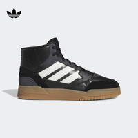 adidas 阿迪达斯 三叶草DROP STEP男女中帮经典运动板鞋IF2665 黑色/白色 44.5(275mm)