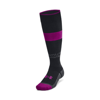 安德玛 UNDERARMOUR）秋冬High Rise男女训练运动中筒袜1380883 黑色001 M
