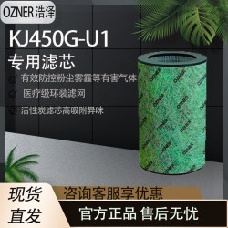 OZNER 浩泽 空气净化器滤芯除甲醛味烟雾负离子办公空气异味雾霾过滤器网