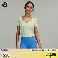 lululemon丨Align™ 女士运动 T 恤 LW3FGSS 奶油薄荷 4