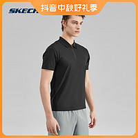 SKECHERS 斯凯奇 针织短袖polo衫 P223M115