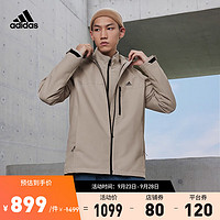 adidas阿迪达斯轻运动男装三合一运动夹克外套IV7597 米色/黑色 A/L