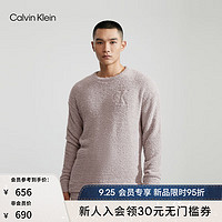 Calvin Klein内衣男士舒适绵柔绒感可外穿宽松家居服睡衣NM2593 5ZT-杏子灰 S