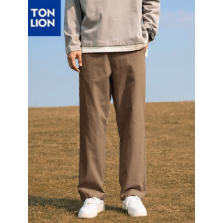 TONLION 唐狮 男士休闲裤直筒长裤