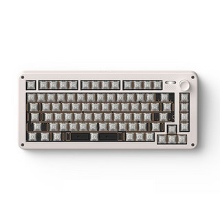 IQUNIX ZONEX75 Super系列金属键盘套件客制化铝合金铝坨坨无线机械键盘 米杏白 璞玉轴