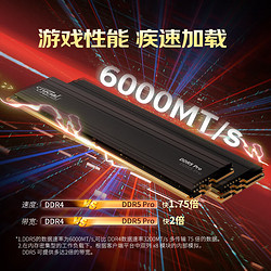 Crucial 英睿达 Pro系列 DDR5 6000MHz 台式机内存 马甲条 黑色 48GB 24GB×2 CP2K24G60C48U5