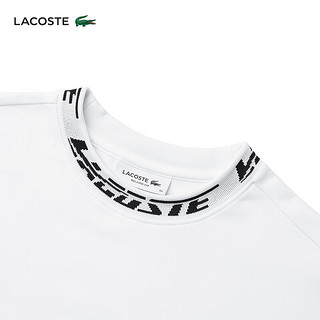 LACOSTE法国鳄鱼女装23夏季潮流圆领长袖T恤|TF7782 001/白色 36/S/160