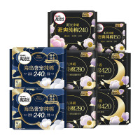 kotex 高洁丝 天然阳光奢爽纯棉卫生巾 64片