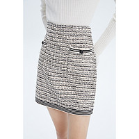 丽丽 LILY优雅复古小香风修身款针织半身裙