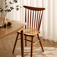 山念木作椅子实木餐椅温莎椅北欧现代简约樱桃木家具椅