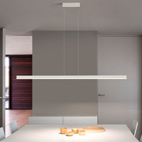 SUNLAKE 太阳湖光照 餐厅吊灯现代简约 新款北欧ins网红吧台饭厅餐桌极简长条一字吊灯