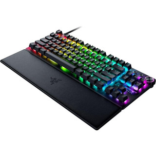 雷蛇Razer Huntsman V3 Pro TKL魂光蛛V3专业竞技版电子竞技游戏键盘 87键设计-黑色 US 美版