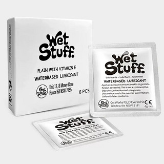 Wet Stuff 女用房事润滑 便携装维E润滑液 4g*6片