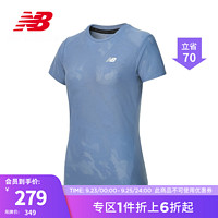 NEW BALANCE NB23Q SPEED系列女款舒适透气百搭运动跑步短袖T恤 MYL WT33281 S