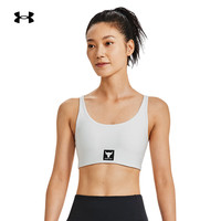 安德玛(UNDERARMOUR)秋冬Project Rock强森女子交叉式背带训练运动内衣-中强度1380181 白色114 L