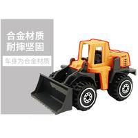 儿童合金滑行工程车玩具男孩仿真挖掘机铲车搅拌压路模型套装