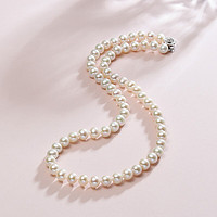 周六福 珍珠项链  项链长约45cm