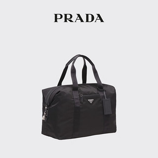 PRADA/普拉达男士 Saffiano 皮革行李袋手提包 黑色