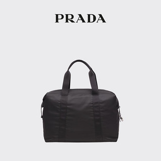 PRADA/普拉达男士 Saffiano 皮革行李袋手提包 黑色