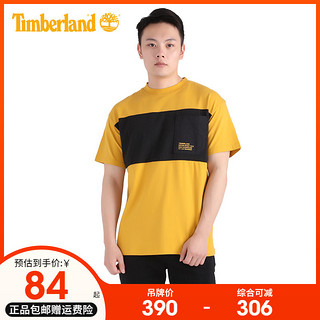 Timberland 户外男装舒适透气拼色圆领短袖T恤A2EKW