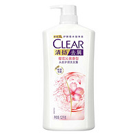 88VIP：CLEAR 清扬 去屑清樱花露水润净屑留香樱花头皮护理洗发水1.2kg