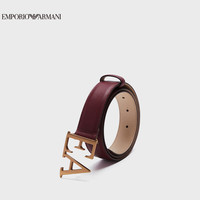 阿玛尼EMPORIO ARMANI皮带EA女士金属标识拼色腰带礼盒
