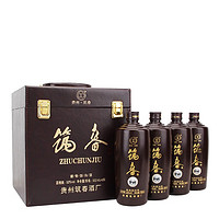 筑春 53度熊猫铁盖 酱香型白酒500ml