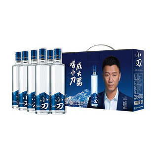 XIAODAO 小刀 酒 蓝刀浓香白酒42度 500mL*6瓶 送42度500mL*1瓶