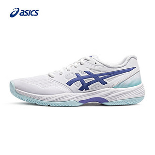 亚瑟士ASICS羽毛球鞋女鞋舒适稳定透气运动鞋 GEL-COURT HUNTER 3 白色/紫色 38
