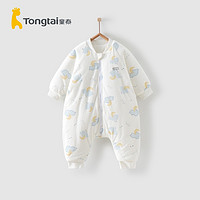 Tongtai 童泰 冬季新生儿婴幼儿床品用品厚款夹棉连体分腿睡袋宝宝防踢被