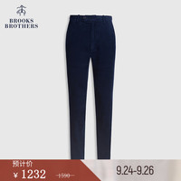 布克兄弟(BrooksBrothers)男士新灯芯绒弹力修身斜纹休闲长裤 4004-藏青色 29/32