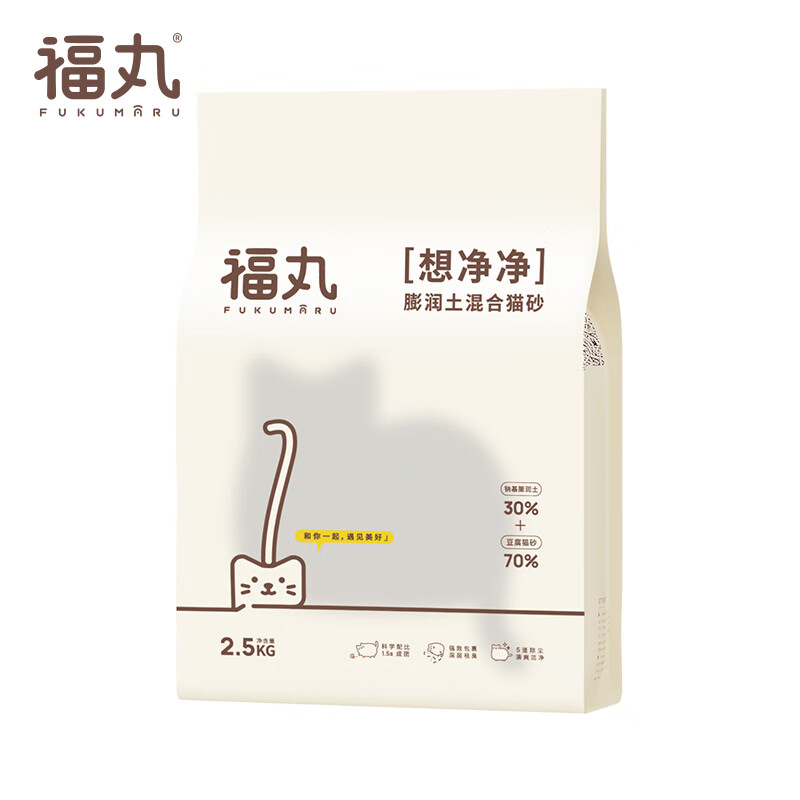 原味豆腐膨潤土混合貓砂2.5kg