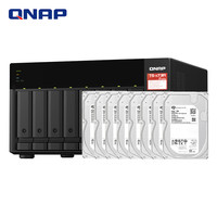 QNAP 威联通 TS-873A 八盘位桌面式nas网络存储服务器私有云存储磁盘阵列（含硬盘64T=8T