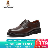 暇步士（Hush Puppies）皮鞋男士商务休闲德比布洛克正装鞋K1N01CM3 啡色 39