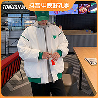 TONLION 唐狮 品牌男士短款羽绒服潮流冬季棒球服运动户外运动外套
