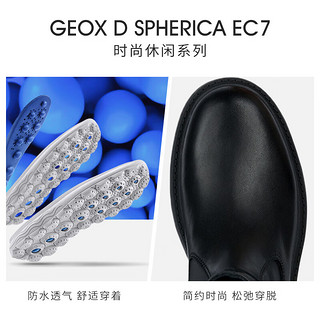 GEOX 杰欧适 女鞋潮流时尚简约舒适时装靴SPHERICA D36VDK 黑色C9999 36