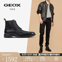 GEOX杰欧适男鞋纯色马丁靴WALKPLEASUREU26CGD 黑色C9999 39