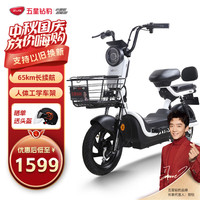 五星钻豹电动车 48V20AH长续航新国标电瓶车电动自行车 A7plus 星辰白