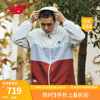 NEW BALANCE NB23男女同款潮流百搭连帽运动夹克风衣外套 IV 5AD38011 L