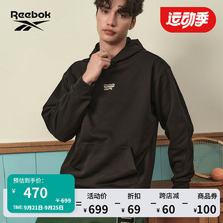 Reebok锐步男女同款经典时尚复古美拉德连帽套头衫卫衣 23FRC303UGH0 A/M