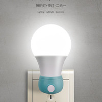 淇锋 小夜灯婴儿喂奶护眼睡觉卧室睡眠插电款led节能家用插座式床头灯