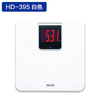 TANITA 百利达 电子称体重秤HD-394健康秤家用体重计测量HD-395 白HD-395（大秤面 适合男女） 电池