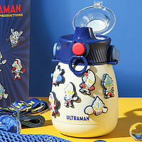 BEDDYBEAR 杯具熊 超大容量儿童保温杯便携宝宝吸管杯大肚水杯壶850ML奥特曼