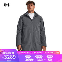 安德玛（UNDERARMOUR）男子三合一训练运动羽绒服1364891 灰色013 XL