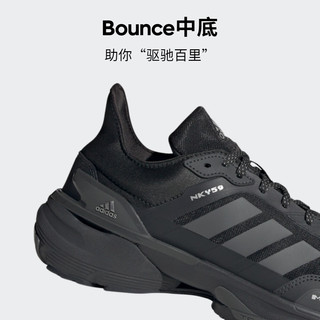 adidas 阿迪达斯 轻运动MTS男女未来感休闲跑步鞋IE3221 黑色/灰色 42(260mm)